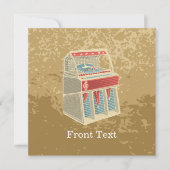 Invitation Grunge Jukebox (Devant)