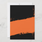 Invitation Grunge Orange Black Bar Mitzvah (Dos)