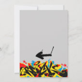 Invitation Grunge Spray Peinture Graffiti Anniversaire Invita (Dos)