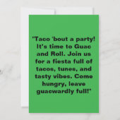 Invitation Guac Et Rouleau (Dos)