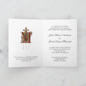 Invitation Guadalupe, Mariage floral catholique (Intérieur)