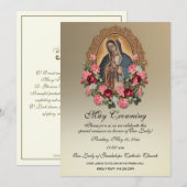 Invitation Guadalupe May Crowne Mary Mothers Day (Devant / Derrière)