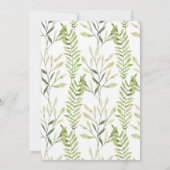 Invitation guépard d'un animal sauvage pour garçon baby showe (Dos)