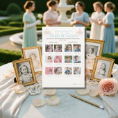 Invitation Guess the Age Bridal Shower Fancy game card