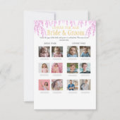 Invitation Guess the Age Bridal Shower Pink game (Devant)