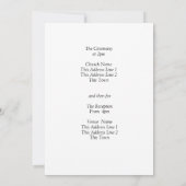 Invitation Guest Names, Black & White with Infinity Scroll  (Dos)