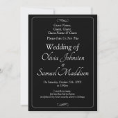 Invitation Guest Names, Black & White with Infinity Scroll  (Devant)