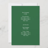 Invitation Guest Names, Emerald Green & Gold Wedding (Dos)