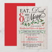 Invitation Gui, Baies, Manger, Boire, et Faire la Fête (Devant / Derrière)