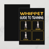 Invitation Guide du Whippet pour la formation à l'obéissance (Devant / Derrière)