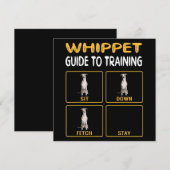 Invitation Guide du Whippet pour l'entraînement à l'obéissanc (Devant / Derrière)