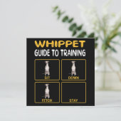 Invitation Guide du Whippet pour l'entraînement à l'obéissanc (Debout devant)