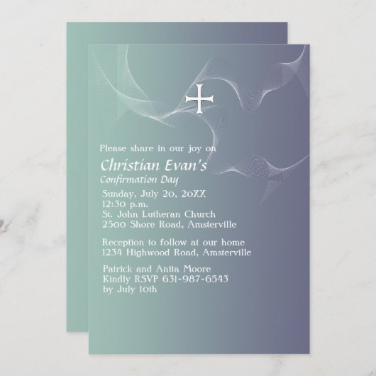 Invitation Guider l'invitation à la lumière (Devant / Derrière)