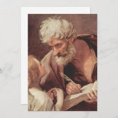 Invitation Guido Reni - Saint Matthew the Evangelist and an A (Devant / Derrière)