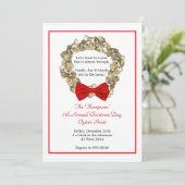 Invitation Guirlande côtière d'huître de Noël (Debout devant)