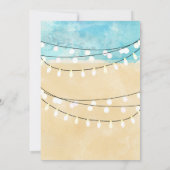 Invitation Guirlande de palmiers à l'aquarelle pour 21e anniv (Dos)