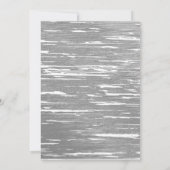 Invitation Guirlande lumineuse argent noir pour tout annivers (Dos)