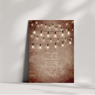 Invitation Guirlande Lumineuse Brique Générique Polyvalente F