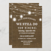 Invitation Guirlande Lumineuse Pot en Verre Renouvellement de (Devant / Derrière)