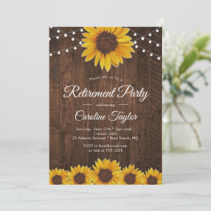 Invitation Guirlande Lumineuse pour Fête de Retraite Tourneso