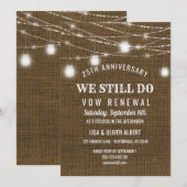 Invitation Guirlande Lumineuse Renouvellement de Voeux Bocaux (Devant / Derrière)