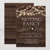 Invitation Guirlande lumineuse Rustique Rien de fantaisiste J (Devant / Derrière)