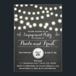 Invitation Guirlande Lumineuse Tableau de Craie pour Tout Évé<br><div class="desc">Guirlande Lumineuse Tableau de Craie pour Invitation de Fête de Tout Événement. Personnalisez pour n'importe quel événement. Tout le texte est modifiable au recto et au verso. Utilisez pour une fête de fiançailles,  un mariage,  une douche de mariée,  une fête d'anniversaire,  etc.</div>