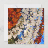 Invitation Guirlandes Inde de fleur (Devant)