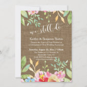 Invitation Guirlandes lumineuses à ruban de jute Nous faisons (Devant)