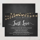 Invitation Guirlandes lumineuses, Fugue, Rien de fantaisiste (Devant / Derrière)