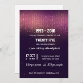 Invitation Guirlandes lumineuses modernes (Devant / Derrière)