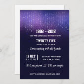 Invitation Guirlandes lumineuses modernes (Devant / Derrière)