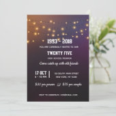 Invitation Guirlandes lumineuses modernes (Debout devant)