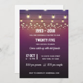 Invitation Guirlandes modernes (Devant / Derrière)