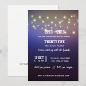 Invitation Guirlandes modernes (Devant / Derrière)