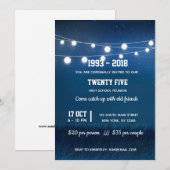 Invitation Guirlandes modernes (Devant / Derrière)