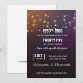 Invitation Guirlandes modernes (Devant / Derrière)