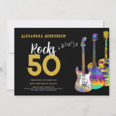 Invitation Guitar 50 fête ses 50 ans (Devant)