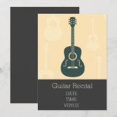 Invitation Guitar Considérant élégante performance élégante (Devant / Derrière)