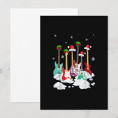 Invitation Guitar Santa Hat (Devant / Derrière)