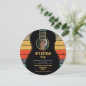 Invitation Guitare classique anniversaire (Debout devant)