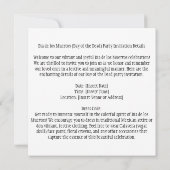 Invitation Guitare Dia de los Muertos (Jour des Morts) (Dos)