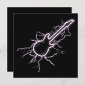 Invitation Guitare électrique (Devant / Derrière)