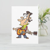 Invitation Guitare Man Rockstar (Debout devant)