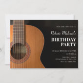 Invitation Guitare minimaliste moderne (Devant)