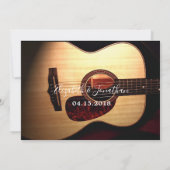 Invitation Guitare moderne Musical Handlettered Couple's Show (Dos)