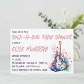 Invitation Guitare, Musique, Baby shower Rock-A-Bye (Debout devant)