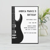 Invitation Guitare noire (Debout devant)