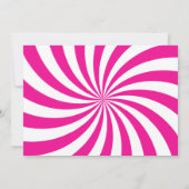 Invitation Guitare rock star rose noir fille anniversaire (Dos)