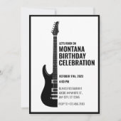 Invitation Guitare simple moderne (Devant)
